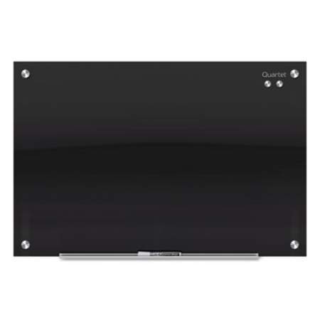 Quartet Infinity Black Glass Magnetic Marker Board, 72 x 48 (G7248B)