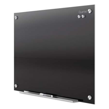 Quartet Infinity Magnetic Glass Marker Board, 36 x 24, Black (G3624B)
