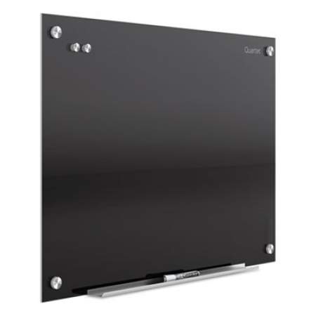 Quartet Infinity Magnetic Glass Marker Board, 24 x18, Black (G2418B)