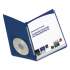 Smead Prong Fastener Premium Pressboard Report Cover, Two-Piece Prong Fastener, 3" Capacity, 8.5 x 11, Dark Blue/Dark Blue (81352)