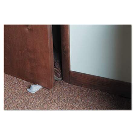 Master Caster Big Foot Doorstop, No Slip Rubber Wedge, 2.25w x 4.75d x 1.25h, Gray (00941)