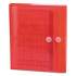 Smead Poly String and Button Interoffice Envelopes, String and Button Closure, 9.75 x 11.63, Transparent Red, 5/Pack (89527)