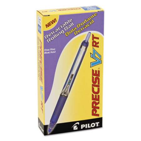 Pilot Precise V7RT Roller Ball Pen, Retractable, Fine 0.7 mm, Blue Ink, Blue Barrel (26068)