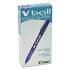 Pilot VBall Liquid Ink Roller Ball Pen, Stick, Fine 0.7 mm, Blue Ink, Blue Barrel, Dozen (35113)