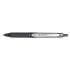 Pilot VBall RT Liquid Ink Roller Ball Pen, Retractable, Fine 0.7 mm, Black Ink, Black/White Barrel (26206)