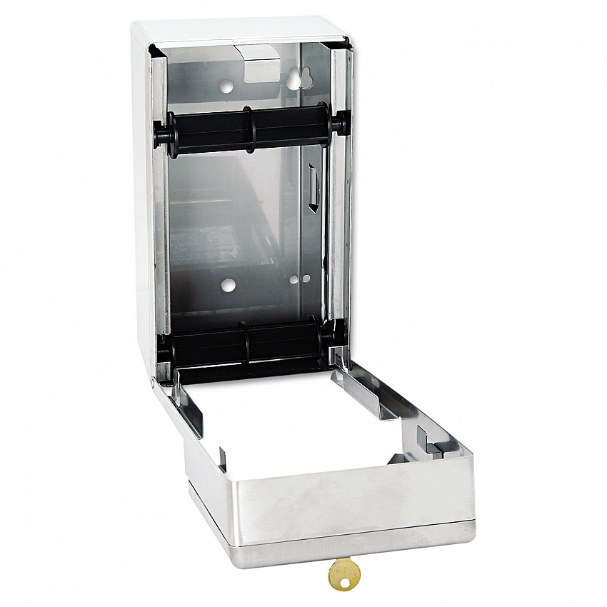 Stainless Steel Two-Roll Tissue Dispenser, 6.06 x 5.94 x 11, Stainless Steel (2888)