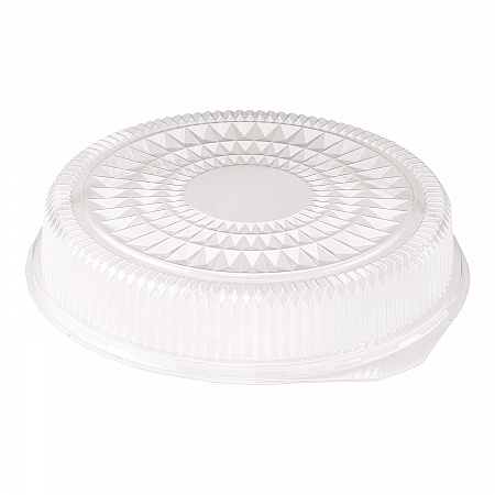 Round Plastic Dome Lid, Embossed, Fits 212/213, 16