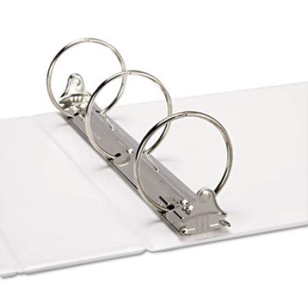 Universal Ledger-Size Round Ring Binder with Label Holder, 3 Rings, 3" Capacity, 11 x 17, White (35424)