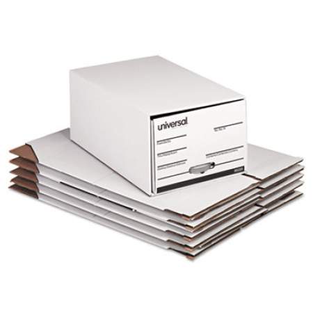 Universal Economy Storage Drawer Files, Legal Files, White, 6/Carton (85220)