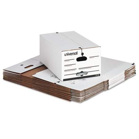 Universal Economical Easy Assembly Storage Files, Legal Files, White, 12/Carton (75130)