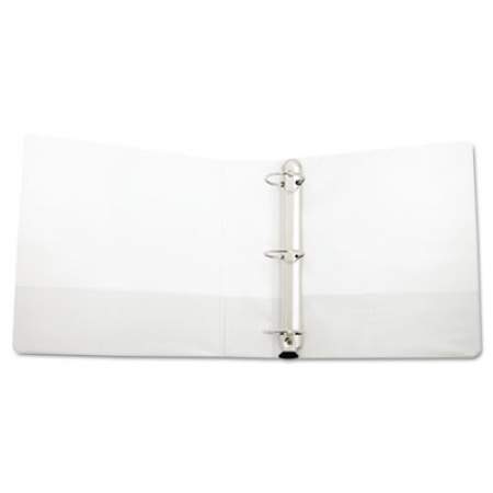 Universal Deluxe Easy-to-Open Round-Ring View Binder, 3 Rings, 2" Capacity, 11 x 8.5, White (30772)