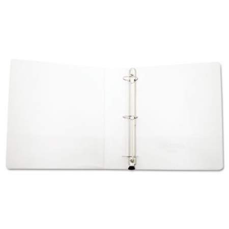 Universal Deluxe Easy-to-Open Round-Ring View Binder, 3 Rings, 1.5" Capacity, 11 x 8.5, White (30770)