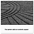 EcoGuard Diamond Floor Mats, Rectangular with Single Fan, Charcoal Gray Carpeted Surface, 96