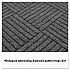 EcoGuard Diamond Floor Mats, Rectangular with Single Fan, Charcoal Gray Carpeted Surface, 72