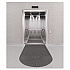 EcoGuard Diamond Floor Mats, Rectangular with Single Fan, Charcoal Gray Carpeted Surface, 72