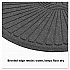 EcoGuard Diamond Floor Mats, Rectangular with Single Fan, Charcoal Gray Carpeted Surface, 72