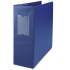 Universal Deluxe Non-View D-Ring Binder with Label Holder, 3 Rings, 4" Capacity, 11 x 8.5, Royal Blue (20705)