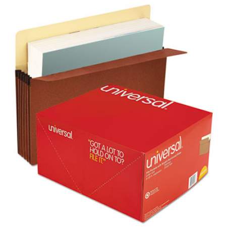 Universal Redrope Expanding File Pockets, 3.5" Expansion, Letter Size, Redrope, 25/Box (15343)