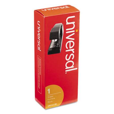 Universal Classic Full-Strip Stapler, 20-Sheet Capacity, Black (43128)
