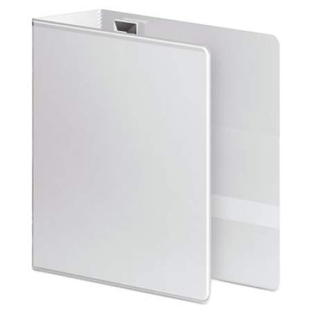 Wilson Jones Ultra Duty D-Ring View Binder with Extra-Durable Hinge, 3 Rings, 4" Capacity, 11 x 8.5, White (86640)