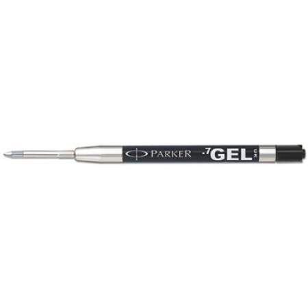 Refill for Parker Retractable Gel Ink Roller Ball Pens, Medium Conical Tip, Black Ink, 2/Pack (1950362)