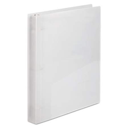 Wilson Jones Flexible Poly Round Ring View Binder, 3 Rings, 1" Capacity, 11 x 8.5, Clear (43337)
