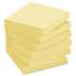 Post-it Greener Notes Recycled Note Pad Cabinet Pack, 3 x 3, Canary Yellow, 75-Sheet, 24/Pack (654R24CPCY)