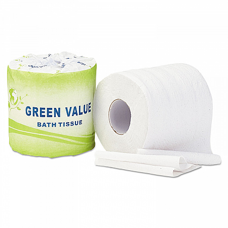 Standard Bath Tissue, Septic Safe, 2-Ply, White, 420 Sheets/Roll, 96 Rolls/Carton (TP002)