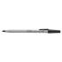 Universal Ballpoint Pen, Stick, Medium 1 mm, Black Ink, Gray Barrel, Dozen (27410)