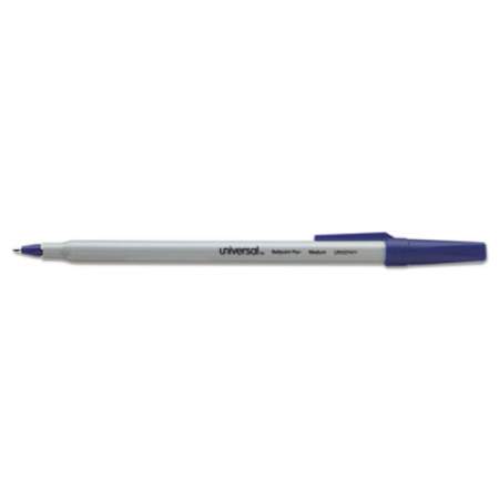 Universal Ballpoint Pen, Stick, Medium 1 mm, Blue Ink, Gray Barrel, Dozen (27411)