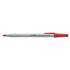Universal Ballpoint Pen, Stick, Medium 1 mm, Red Ink, Gray Barrel, Dozen (27412)