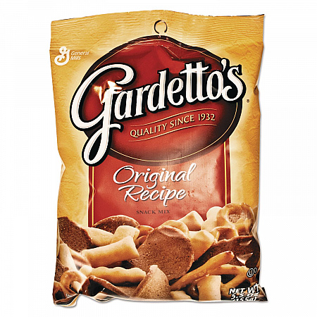 Gardetto's Snack Mix, Original Flavor, 5.5 oz Bag, 7/Box (SN14868)