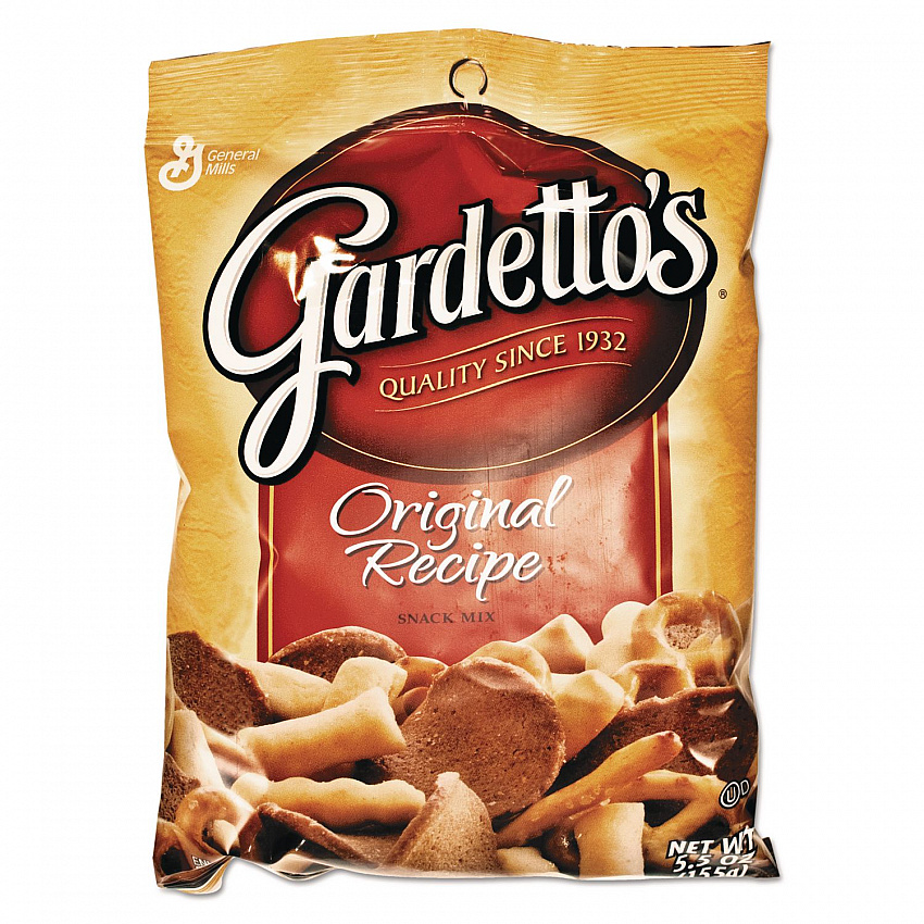 Gardetto's Snack Mix, Original Flavor, 5.5 oz Bag, 7/Box (SN14868)