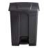 Safco Large Capacity Plastic Step-On Receptacle, 17 gal, Black (9922BL)