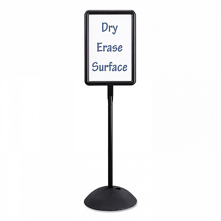 WriteWay Two-Sided Dry Erase Standing Message Sign, White 14.25