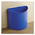 Desk-Side Recycling Receptacle, 3 gal, Plastic, Black/Blue (9927BB)