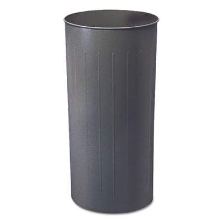 Safco Round Wastebasket, Steel, 22 gal, Charcoal (9610CH)