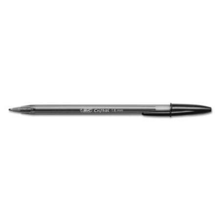 BIC Cristal Xtra Bold Ballpoint Pen, Stick, Bold 1.6 mm, Black Ink, Clear Barrel, Dozen (MSB11BK)