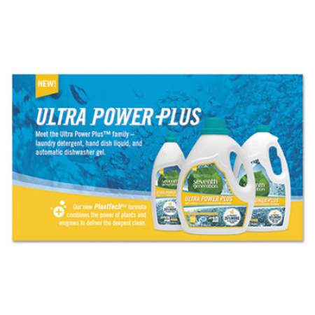 Seventh Generation Natural Liquid Laundry Detergent, Ultra Power Plus, Fresh, 54 Loads, 95 oz, 4/CT (45025CT)