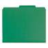 Smead 100% Recycled Pressboard Classification Folders, 2 Dividers, Letter Size, Green, 10/Box (14063)