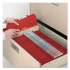 Smead Four-Section Pressboard Top Tab Classification Folders with SafeSHIELD Fasteners, 1 Divider, Letter Size, Bright Red, 10/Box (13731)