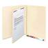 Smead Self-Adhesive Folder Dividers for Top/End Tab Folders w/ 2-Prong Fasteners, Letter Size, Manila, 100/Box (68027)