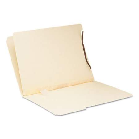 Smead Self-Adhesive Folder Dividers for Top/End Tab Folders w/ 2-Prong Fasteners, Letter Size, Manila, 100/Box (68027)