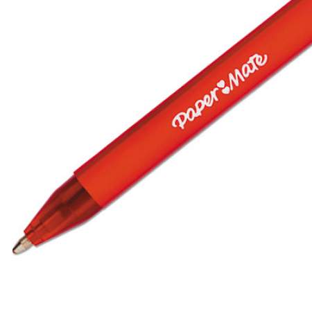 Paper Mate ComfortMate Ultra Ballpoint Pen, Retractable, Medium 1 mm, Red Ink, Red Barrel, Dozen (6320187)