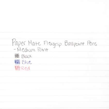 Paper Mate FlexGrip Ultra Ballpoint Pen, Retractable, Medium 1 mm, Blue Ink, Blue Barrel, Dozen (9510131)