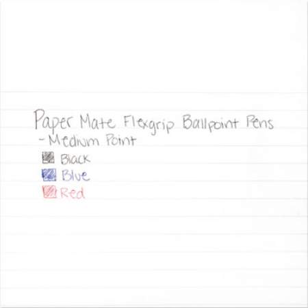 Paper Mate FlexGrip Elite Ballpoint Pen, Retractable, Medium 1 mm, Blue Ink, Blue Barrel, Dozen (85581)
