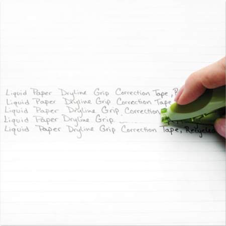 Paper Mate Liquid Paper DryLine Grip Correction Tape, Recycled Dispenser, 1/5" x 335", 2/Pack (1744480)