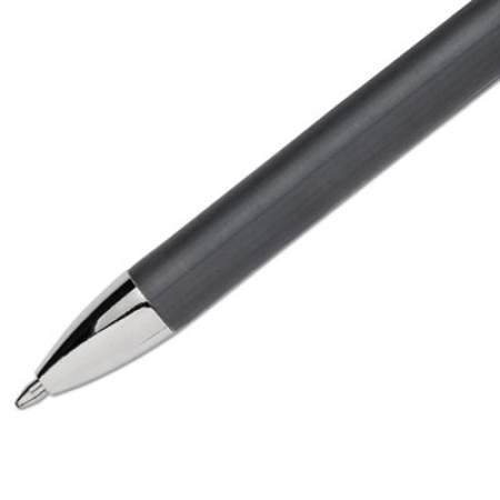 Paper Mate FlexGrip Elite Ballpoint Pen, Stick, Medium 1 mm, Black Ink, Black Barrel, Dozen (85585)