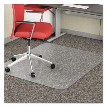 deflecto EconoMat Occasional Use Chair Mat, Low Pile Carpet, Flat, 46 x 60, Rectangle, Clear (CM11442F)