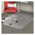 deflecto EconoMat Occasional Use Chair Mat, Low Pile Carpet, Flat, 36 x 48, Lipped, Clear (CM11112)